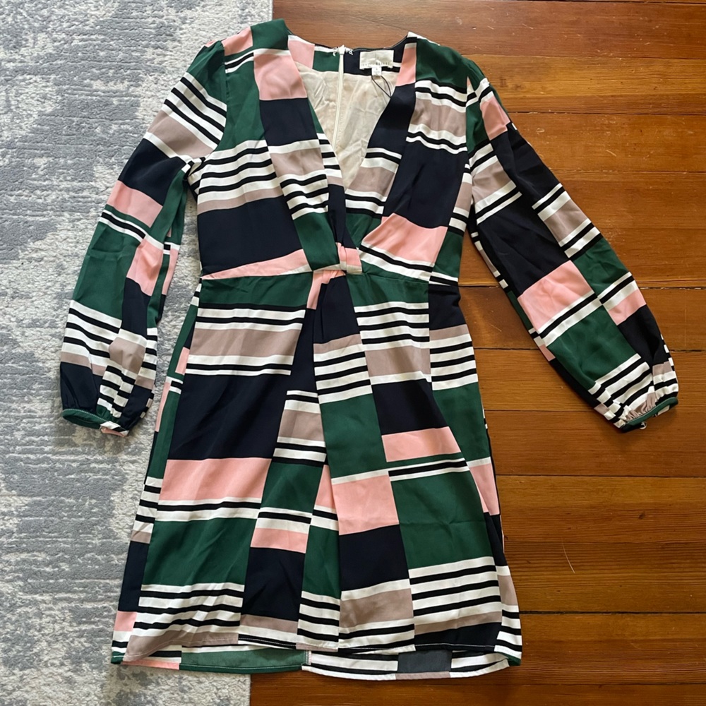 Deep V Neck Mini Dress